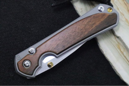 Chris Reeve Knives Small Sebenza 31 - Drop Point / Macassar Ebony Inlay (A5)