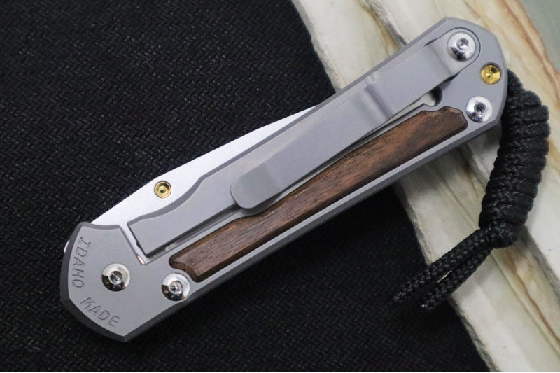 Chris Reeve Knives Small Sebenza 31 - Drop Point / Macassar Ebony Inlay (A5) S31-1116