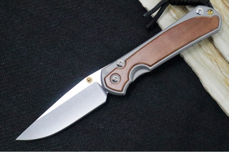 Chris Reeve Knives Small Sebenza 31 - Drop Point / Macassar Ebony Inlay (A6) S31-1116