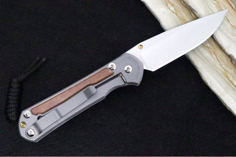 Chris Reeve Knives Small Sebenza 31 - Drop Point / Macassar Ebony Inlay (A6) S31-1116 - Northwest Knives