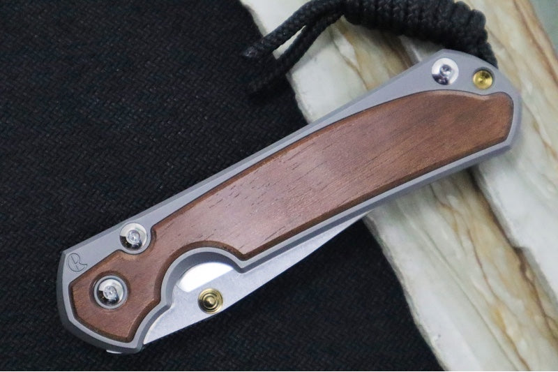 Chris Reeve Knives Small Sebenza 31 - Drop Point / Macassar Ebony Inlay (A6) S31-1116
