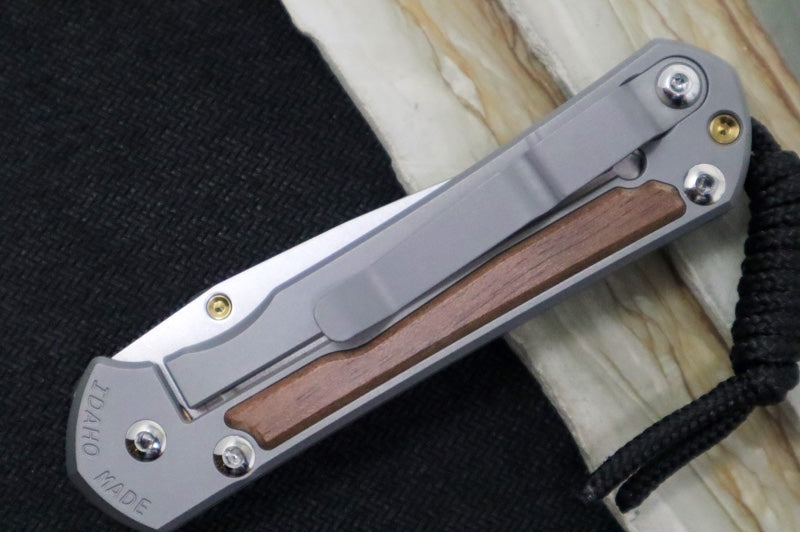 Chris Reeve Knives Small Sebenza 31 - Drop Point / Macassar Ebony Inlay (A6) S31-1116