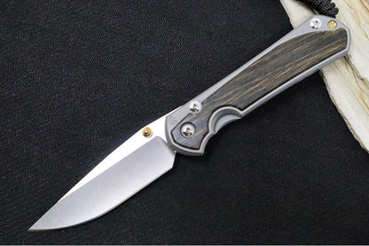 Chris Reeve Large Sebenza 31 - Drop Point Blade / Bog Oak Inlay / CPM-Magnacut Steel (A2)