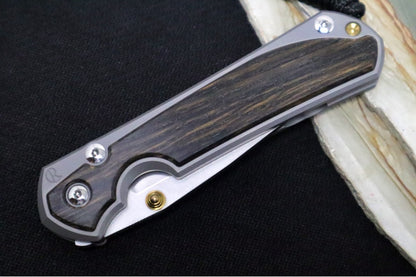 Chris Reeve Large Sebenza 31 - Drop Point Blade / Bog Oak Inlay / CPM-Magnacut Steel (A2)