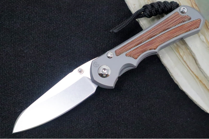Chris Reeve Knives Small Inkosi Glass Blasted - Natural Canvas Micarta Inlays / Insingo Blade / CPM-Magnacut Steel SIN-1126 - Northwest Knives