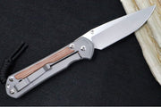 Chris Reeve Large Sebenza 31 Glass Blasted- Drop Point Blade / Natural Micarta Inlay / CPM-Magnacut Steel L31-1160 - Northwest Knives