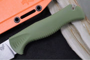 Benchmade 15500-04 Meatcrafter 6" - OD Green Santroprene Handle Scales / CPM-154 Steel / Satin Trailing Point Blade - Northwest Knives