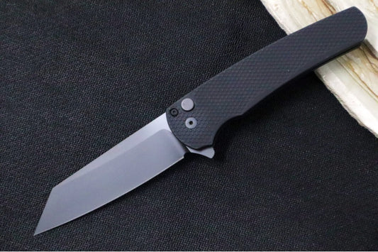 Pro Tech Malibu - Reverse Tanto / Black DLC blade / CPM-Magnacut Steel / Black Textured Aluminum Handle 5406