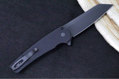 Pro Tech Malibu - Reverse Tanto / Black DLC blade / CPM-Magnacut Steel / Black Textured Aluminum Handle 5406