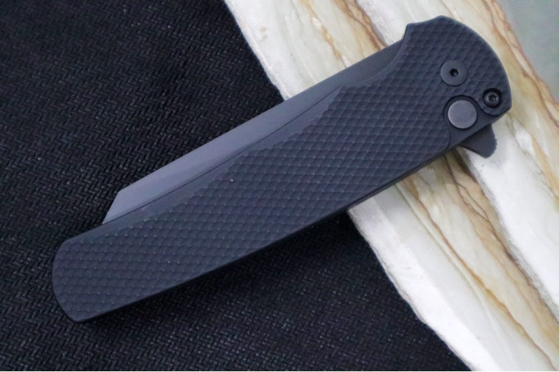 Pro Tech Malibu - Reverse Tanto / Black DLC blade / CPM-Magnacut Steel / Black Textured Aluminum Handle 5406