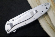Kershaw 1660 Leek Flipper - Satin Blade / Stainless Steel Handle - Northwest Knives