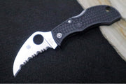 Spyderco ManBug Lightweight - Serrated Hawkbill Blade / VG-10 Steel / Black FRN Handle MBKHBS - Northwest Knives
