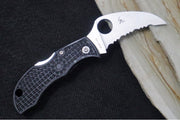 Spyderco ManBug Lightweight - Serrated Hawkbill Blade / VG-10 Steel / Black FRN Handle MBKHBS - Northwest Knives