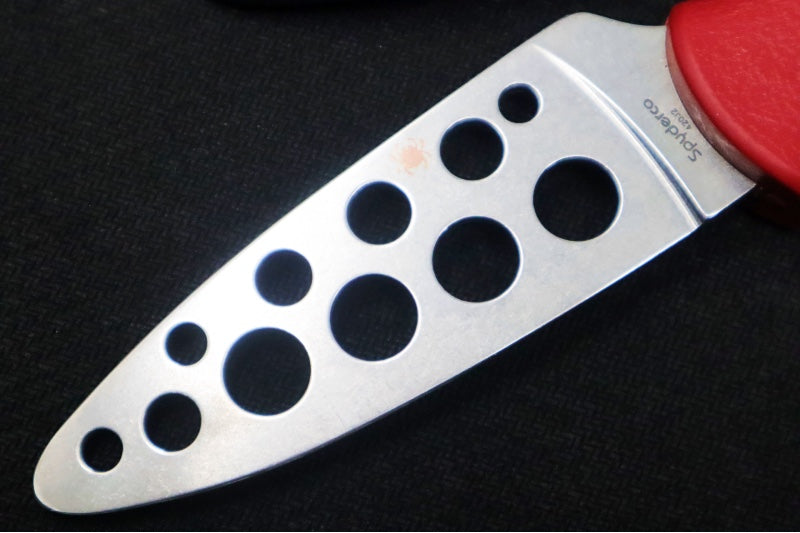 Spyderco Temperance Fixed Blade Trainer SPRINT RUN - 420J2 Steel / Trainer Blade / Red FRN Handle FB05TRD - Northwest Knives