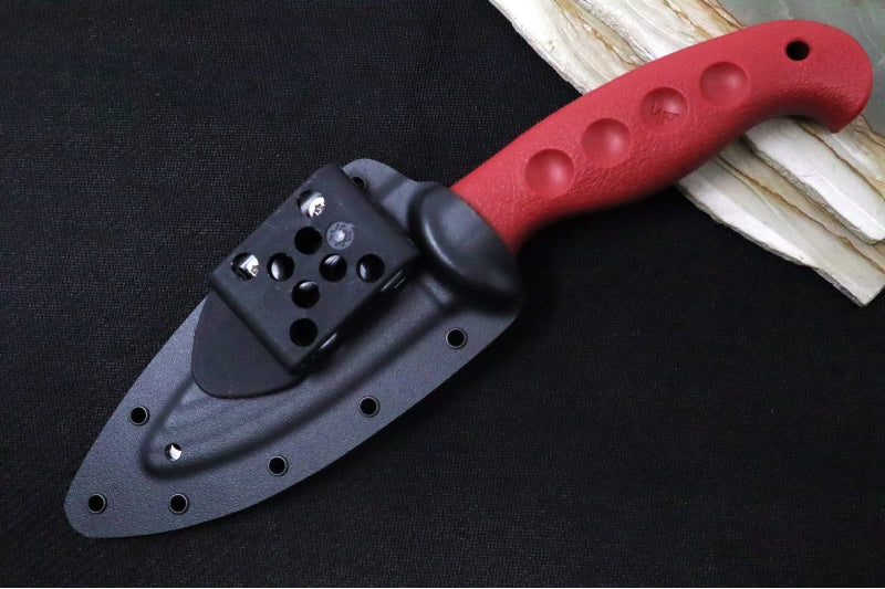 Spyderco Temperance Fixed Blade Trainer SPRINT RUN - 420J2 Steel / Trainer Blade / Red FRN Handle FB05TRD