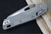 Microtech MSI Manual Folder - Two-Toned Bull Shark Gray Cerakoted Finished Blade / Bull Shark Grey Polymer w/ Trim-Grip Handle 210T-PMCBG - Northwest Knives