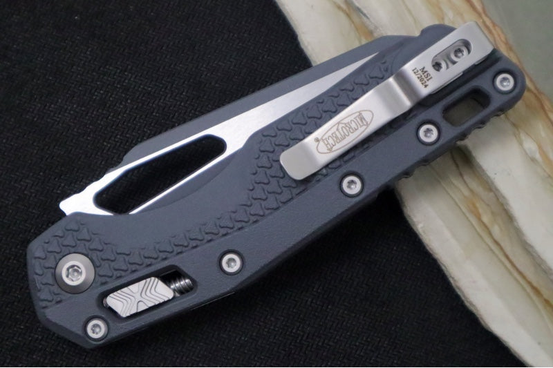Microtech MSI Manual Folder - Two-Toned Sniper Gray Cerakoted Finished Blade / Sniper Gray Polymer w/ Trim-Grip Handle 210T-PMCSG - Northwest Knives
