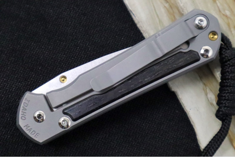Chris Reeve Knives Small Sebenza 31 - Drop Point Blade in CPM-Magnacut / Bog Oak Inlay (A1) S31-1100