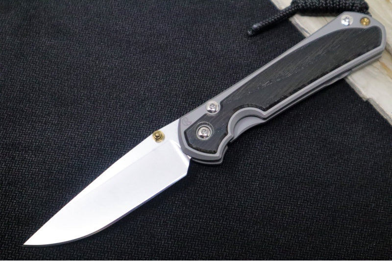 Chris Reeve Knives Small Sebenza 31 - Drop Point Blade in CPM-Magnacut / Bog Oak Inlay (A3)