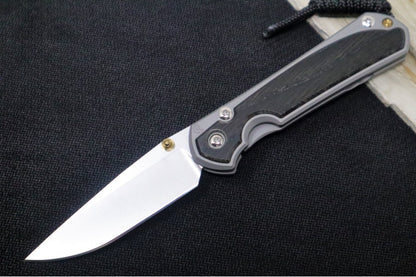 Chris Reeve Knives Small Sebenza 31 - Drop Point Blade in CPM-Magnacut / Bog Oak Inlay (A3)