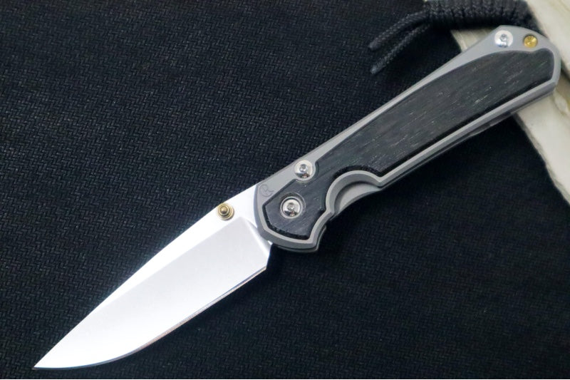 Chris Reeve Knives Small Sebenza 31 - Drop Point Blade in CPM-Magnacut / Bog Oak Inlay (A4) S31-1100