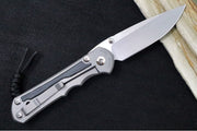 Chris Reeve Knives Large Inkosi Glass Blasted - Drop Point Blade / CPM-Magnacut Steel / Titanium Handle with Black Micarta Inlays LIN-1116 - Northwest Knives