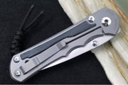 Chris Reeve Knives Large Inkosi Glass Blasted - Drop Point Blade / CPM-Magnacut Steel / Titanium Handle with Black Micarta Inlays LIN-1116 - Northwest Knives
