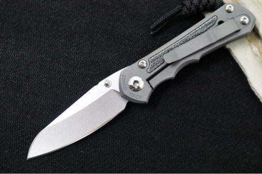 Chris Reeve Knives Small Inkosi LEFT HANDED - Black Canvas Micarta Inlays / Insingo Blade / CPM-Magnacut Steel SIN-1029