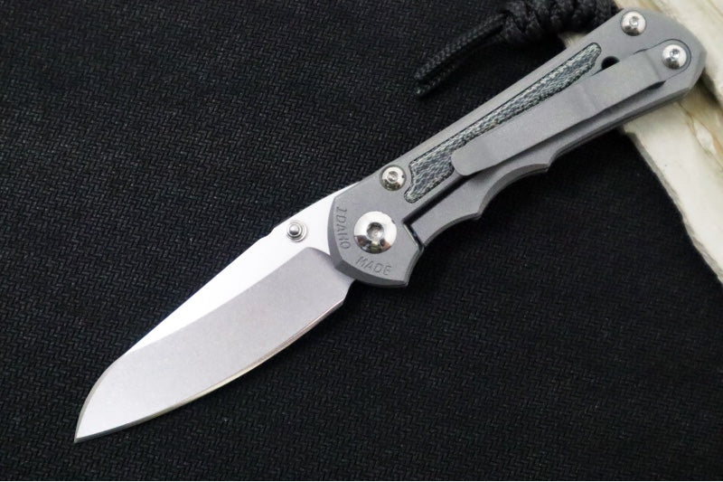 Chris Reeve Knives Small Inkosi LEFT HANDED - Black Canvas Micarta Inlays / Insingo Blade / CPM-Magnacut Steel SIN-1029 - Northwest Knives