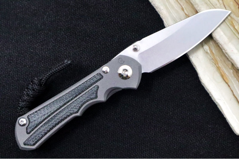 Chris Reeve Knives Small Inkosi LEFT HANDED - Black Canvas Micarta Inlays / Insingo Blade / CPM-Magnacut Steel SIN-1029