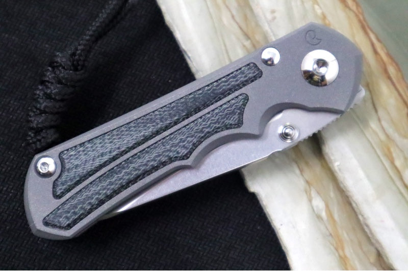 Chris Reeve Knives Small Inkosi LEFT HANDED - Black Canvas Micarta Inlays / Insingo Blade / CPM-Magnacut Steel SIN-1029