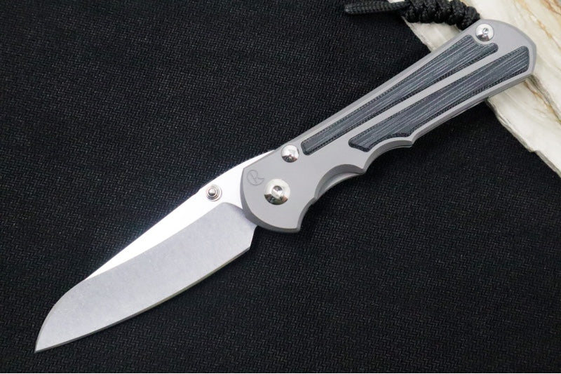 Chris Reeve Knives Large Inkosi Glass Blasted - Insingo Blade / Black Micarta Inlay / CPM-Magnacut Steel LIN-1124