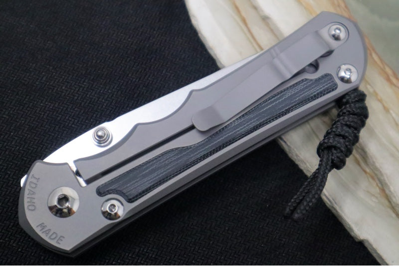 Chris Reeve Knives Large Inkosi Glass Blasted - Insingo Blade / Black Micarta Inlay / CPM-Magnacut Steel LIN-1124