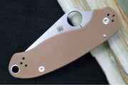 Spyderco Paramilitary 3 - Brown G-10 Handle / Stonewashed finish / CPM-15V Steel - C223GPBN15V - Northwest Knives