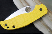 Spyderco Sage 5 Lightweight Salt - Yellow FRN Handle / Satin Blade / CPM-Magnacut Steel - C123PYL - Northwest Knives