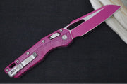 Microtech MSI Manual Folder - Sangeria Cerakoted Finished Blade / Sangria Polymer w/ Trim-Grip Handle 210T-1PMCSR - Northwest Knives