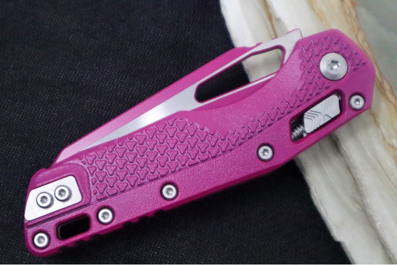 Microtech MSI Manual Folder - Sangeria Cerakoted Finished Blade / Sangria Polymer w/ Trim-Grip Handle 210T-1PMCSR - Northwest Knives