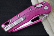 Microtech MSI Manual Folder - Sangeria Cerakoted Finished Blade / Sangria Polymer w/ Trim-Grip Handle 210T-1PMCSR - Northwest Knives