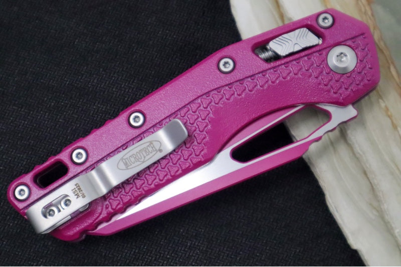 Microtech MSI Manual Folder - Sangeria Cerakoted Finished Blade / Sangria Polymer w/ Trim-Grip Handle 210T-1PMCSR - Northwest Knives