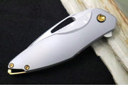 Koenig Mini Arius - Smooth Standard Handle - Stonewashed Blade with Polished Flats - Bronzed Spacer & Hardware (Gen 1) - Northwest Knives