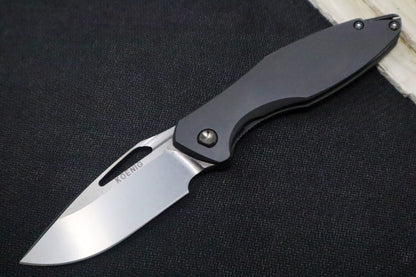 Koenig Mini Arius Nonflipper - Black DLC Standard Handle - Black DLC Finished Blade with Polished Flats - Black DLC Spacer & Hardware (Gen 1)