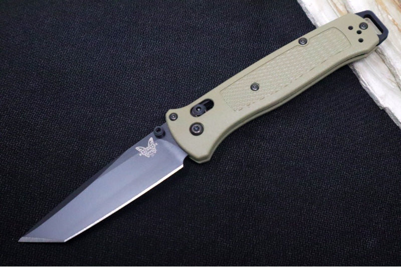 Benchmade 537GBK-06 Bailout - CPM-S30V Steel / Black Cerakote Finished / Tanto Blade / Ranger Green Grivory