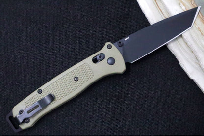 Benchmade 537GBK-06 Bailout - CPM-S30V Steel / Black Cerakote Finished / Tanto Blade / Ranger Green Grivory