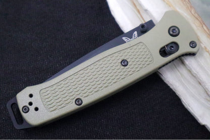 Benchmade 537GBK-06 Bailout - CPM-S30V Steel / Black Cerakote Finished / Tanto Blade / Ranger Green Grivory