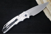 Pro Tech Tactical Response 5 2024 Skull Edition Auto - Stonewashed Blade/ CPM-S35VN Steel / Silver Anodized Aluminum Handle with Skull TR-5.62 - Northwest Knives