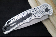 Pro Tech Tactical Response 5 2024 Skull Edition Auto - Stonewashed Blade/ CPM-S35VN Steel / Silver Anodized Aluminum Handle with Skull TR-5.62 - Northwest Knives