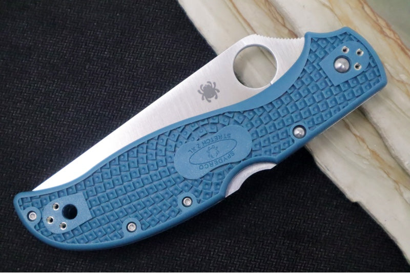 Spyderco Stretch 2 XL Lightweight - Blue FRN Handle / Satin Blade / K390 Steel - C258FPK390