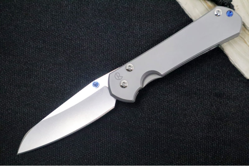 Chris Reeve Knives Small Sebenza 31 Glass Blasted - Insingo Blade / CPM-Magnacut Steel / Glass Blasted Titanium Handle S31-1685 - Northwest Knives