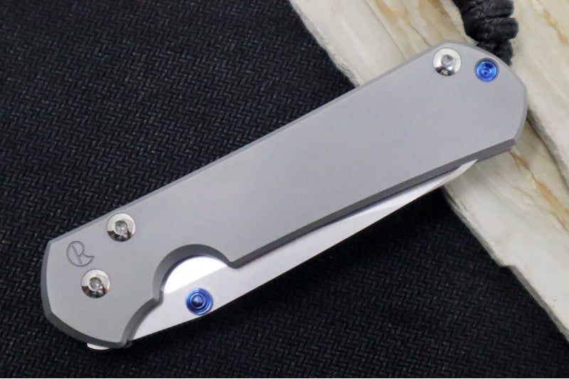 Chris Reeve Knives Small Sebenza 31 Glass Blasted - Insingo Blade / CPM-Magnacut Steel / Glass Blasted Titanium Handle S31-1685