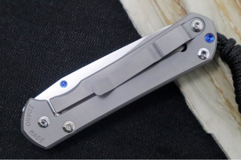 Chris Reeve Knives Small Sebenza 31 Glass Blasted - Insingo Blade / CPM-Magnacut Steel / Glass Blasted Titanium Handle S31-1685